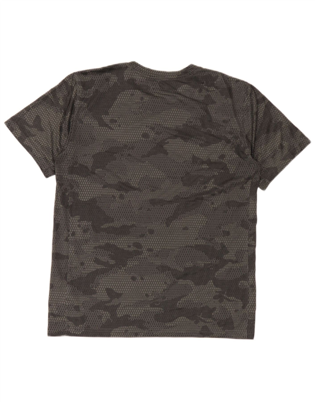 T-shirt męski Nike, średni czarny kamuflaż, poliester