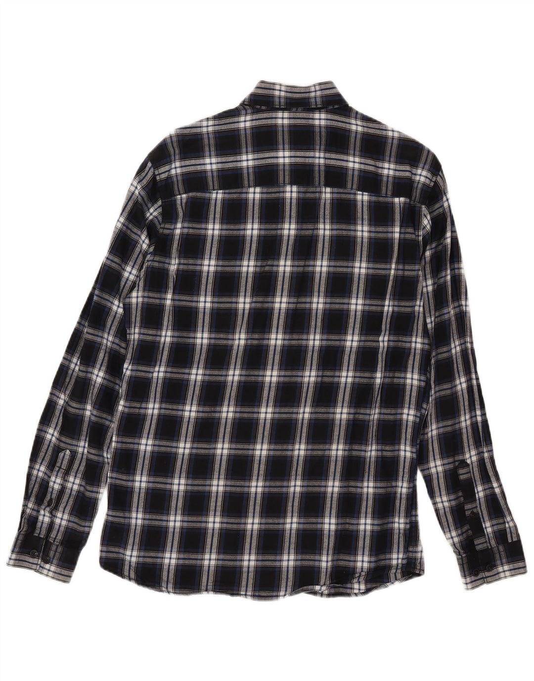 Koszula flanelowa męska Jack & Jones o dopasowanym kroju, w małą niebieską kratkę