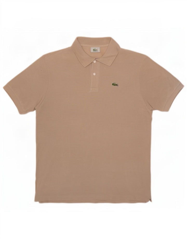 Męska koszulka polo Lacoste, rozmiar 5, duża, beżowa, bawełniana