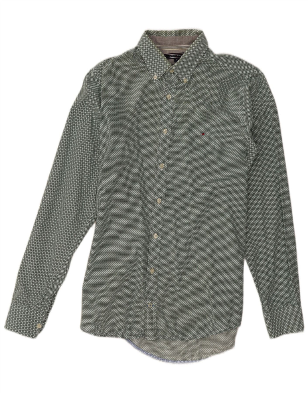 Koszula męska Slim Fit Tommy Hilfiger w kolorze średnio zielonym w cętki