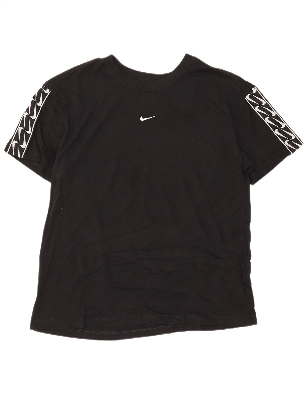 Męski T-shirt z grafiką Nike, średni czarny, bawełniany