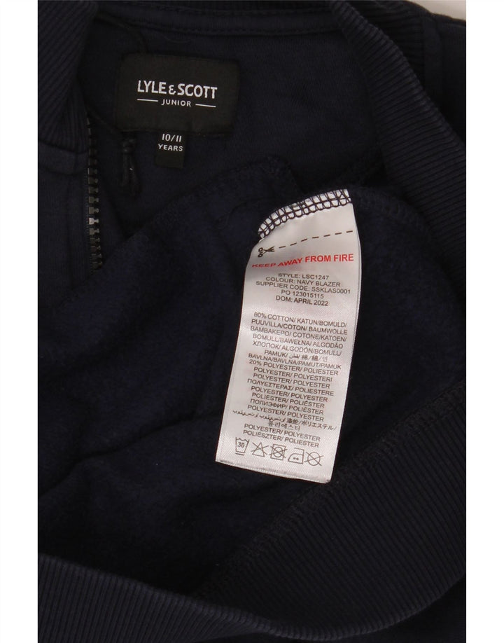 Kurtka dresowa chłopięca Lyle & Scott 10-11 lat, granatowa, bawełniana