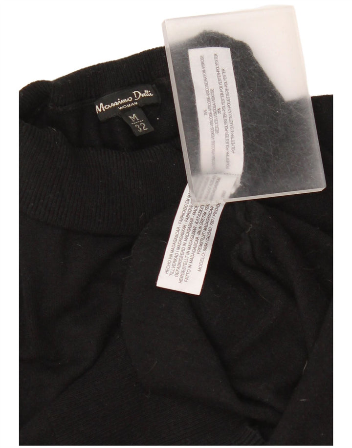 Sweter damski Massimo Dutti z wywijanym dekoltem UK 12, średni czarny