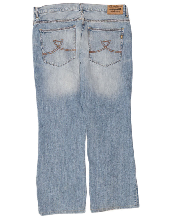 Męskie jeansy Riot Bootcut Ben Sherman W38 L32 Niebieskie bawełniane