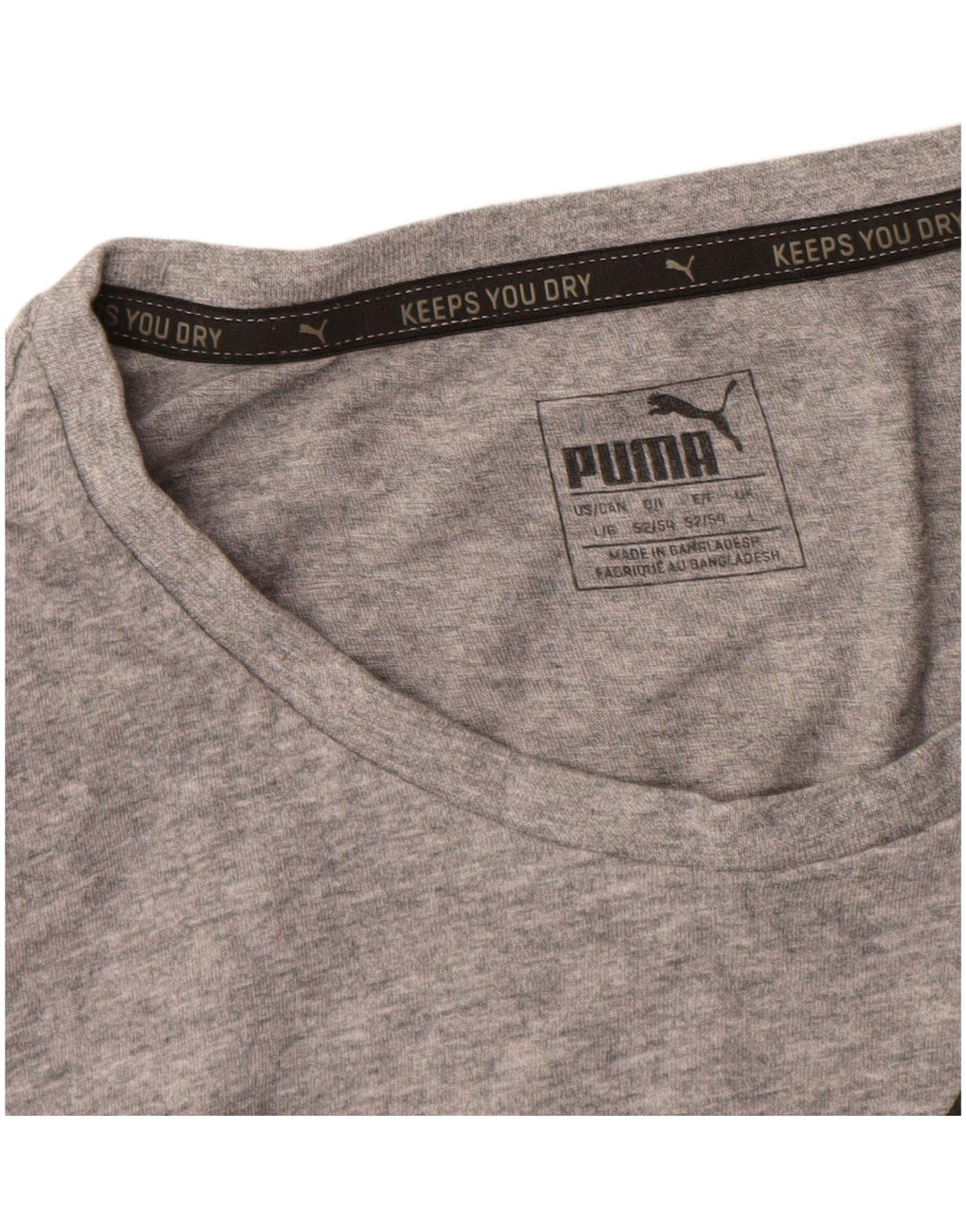 Męska koszulka z grafiką Puma, duża, szara