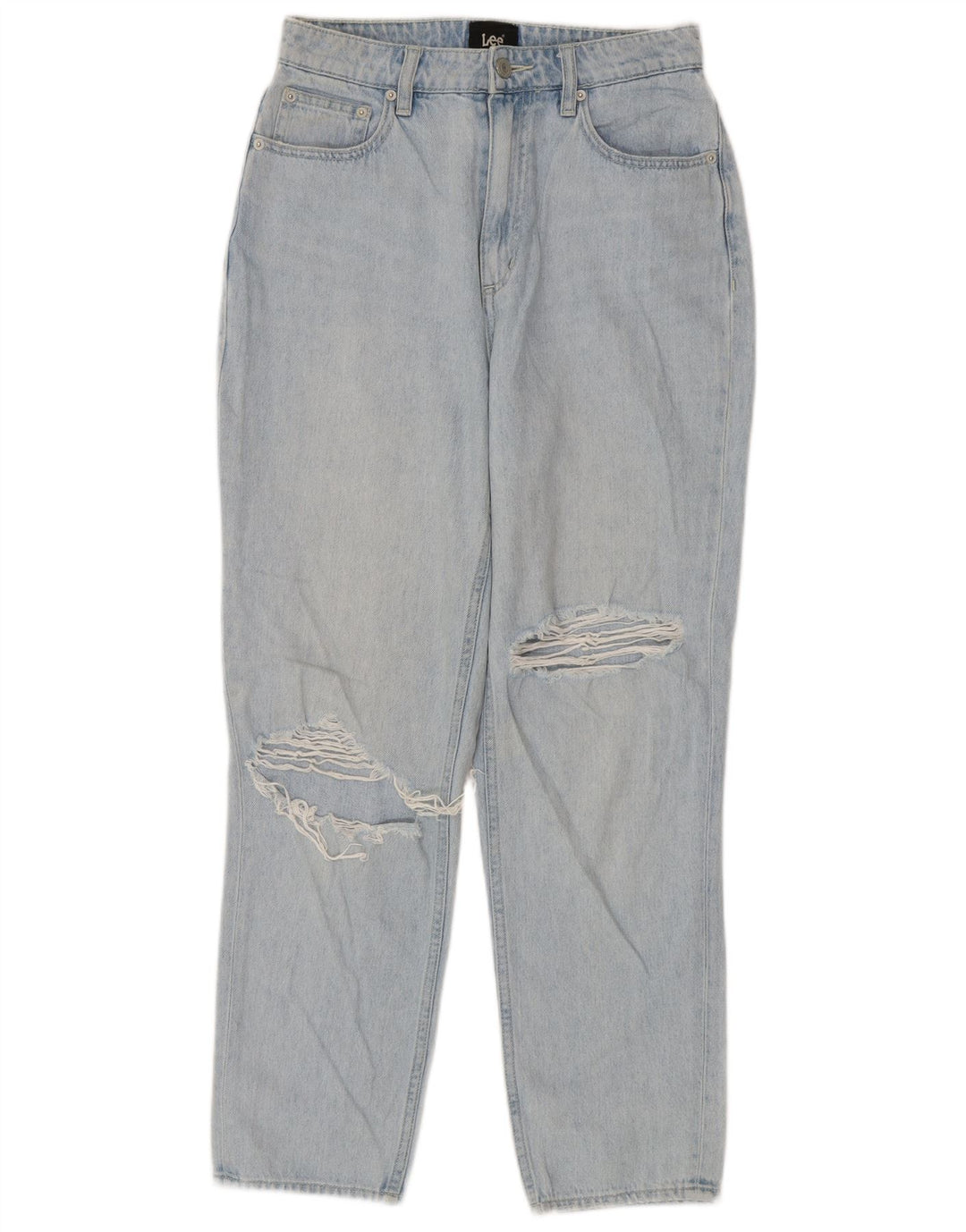 Damskie jeansy Lee High-Moms w trudnej sytuacji, zwężane US 8 Medium W26 L27 Niebieskie