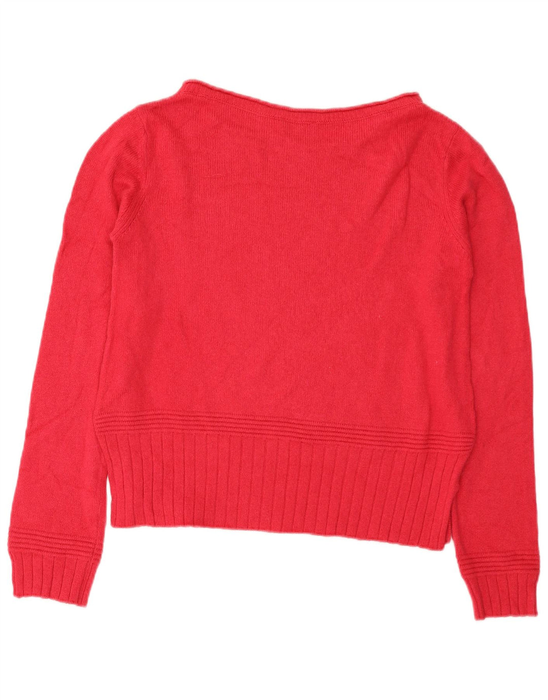 Damski sweter z krótkim rękawem Armani Jeans, z dekoltem w łódkę, UK 14, średni róż