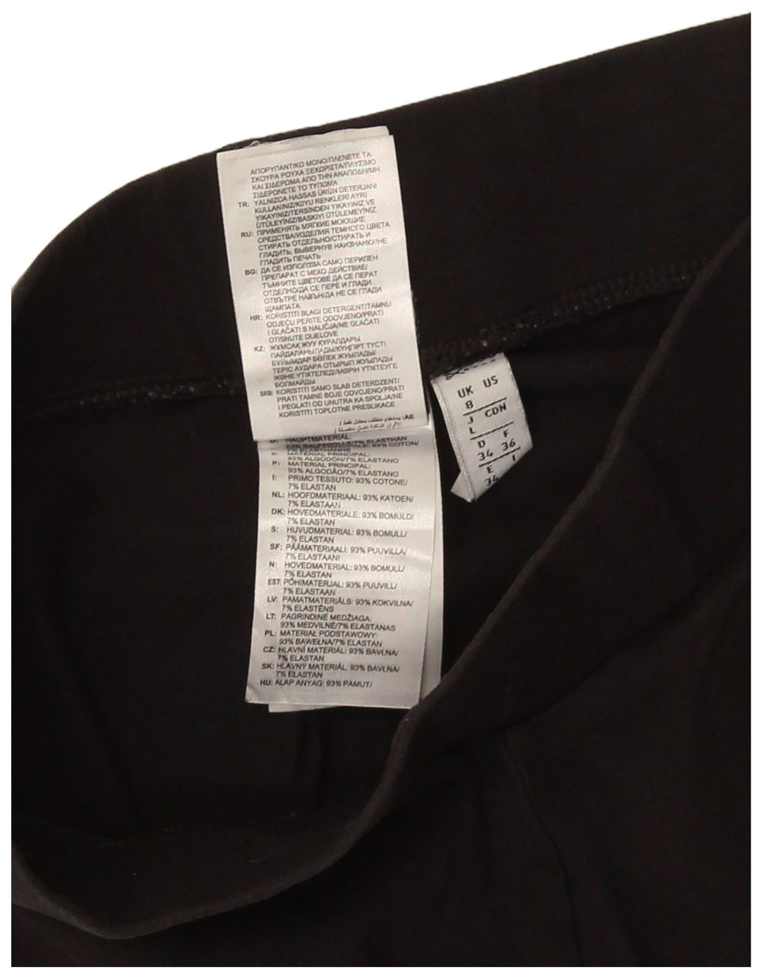 Legginsy Damskie Adidas UK 8 Małe Czarne Bawełniane