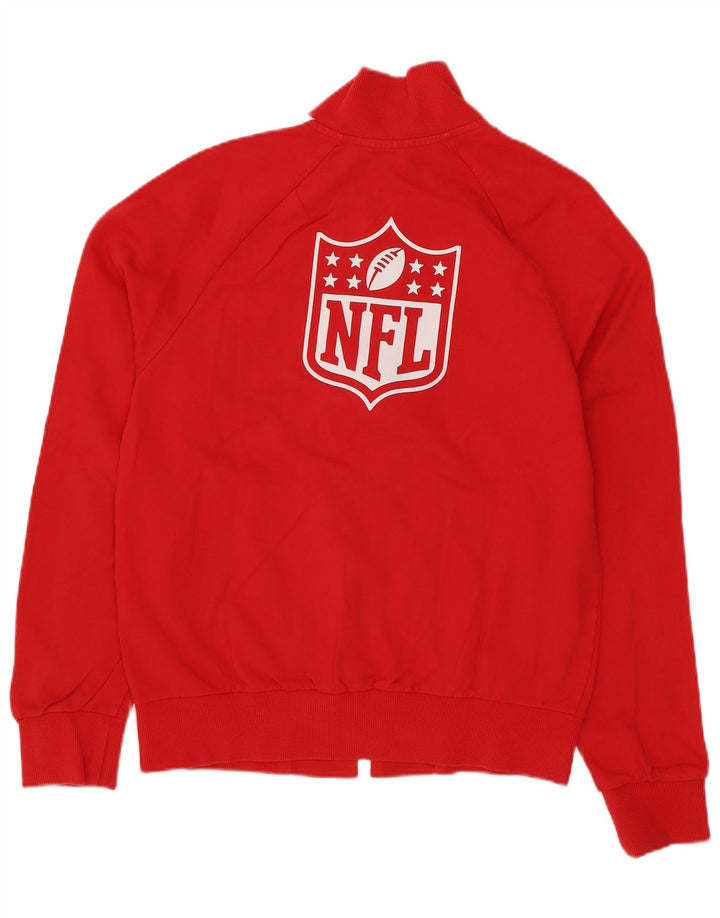 Chłopięca bluza dresowa z grafiką NFL, 11-12 lat, bawełniana w czerwone paski