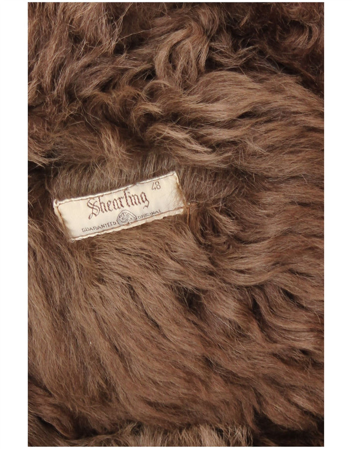 Shearling Damski płaszcz Shearling IT 48 XL Brązowy Shearling