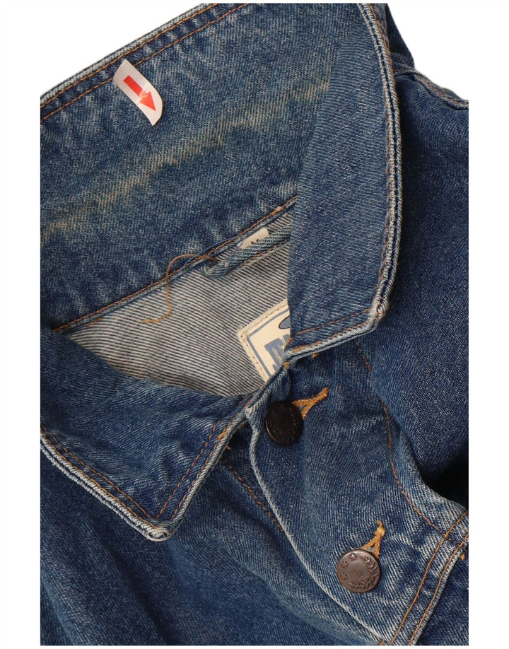 Męska kamizelka dżinsowa Marcel Clair UK 38, średnia niebieska bawełna