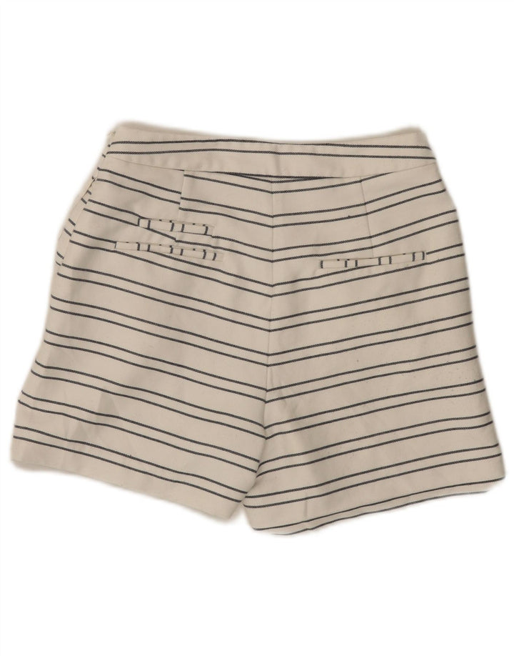Damskie spodenki chino z wysokim stanem Zara, małe W26, poliester w białe paski