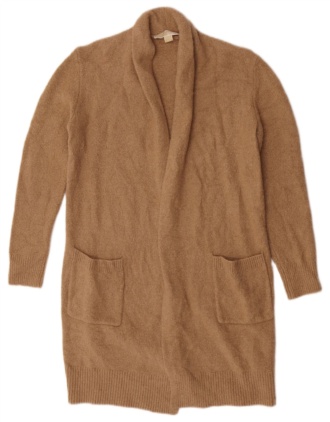 Damski sweter Michael Kors Longline Open Cardigan UK 10 Small Beige