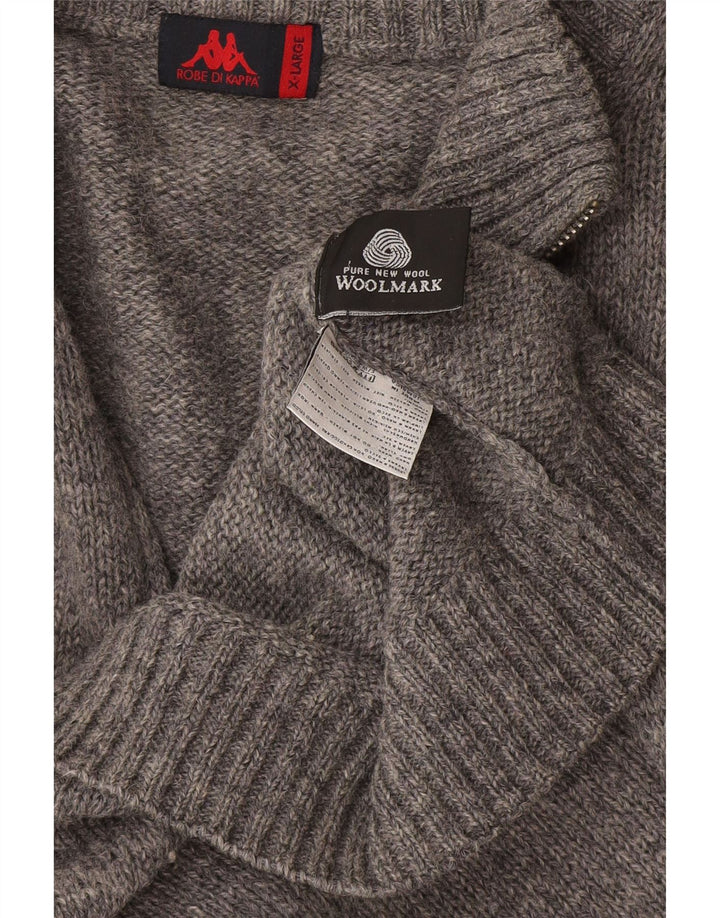 Męski sweter Kappa XL Szara wełna
