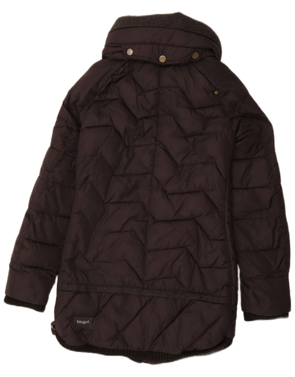 Damski płaszcz ocieplany KHUJO UK 10, mały, czarny nylon