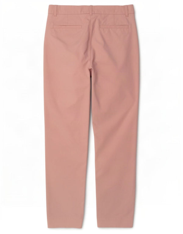 Marks & Spencer Damskie spodnie chino z wysokim stanem UK 14, duże, W32 L28, różowe