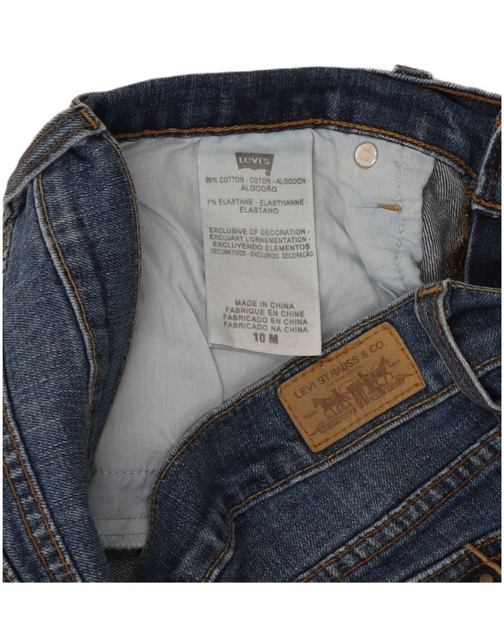 Damskie jeansy LEVI'S 515 Bootcut US 10, duże, W32 L31, niebieska bawełna