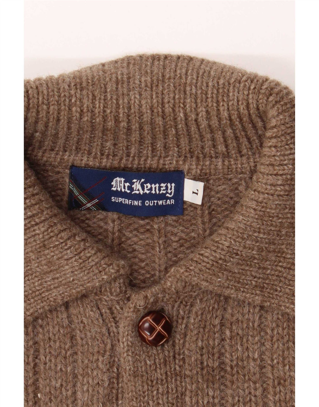 Sweter męski MC Kenzy, duży, brązowy, wełniany