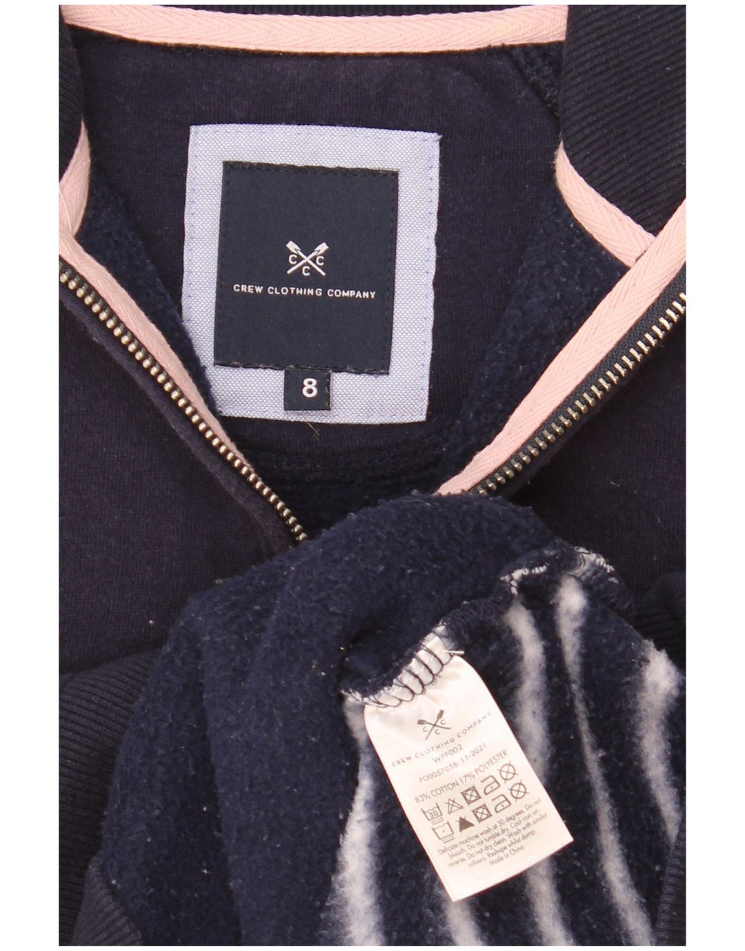Crew Clothing Damski sweter oversize UK 8, mały, granatowy