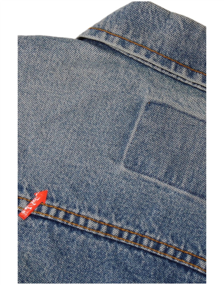 Vintage męska kurtka dżinsowa UK 36 Small Blue Cotton