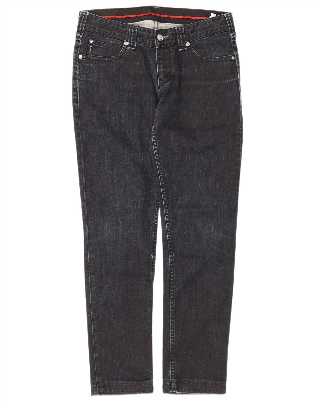 Damskie dżinsy Armani Slim W27 L28 Granatowa bawełna