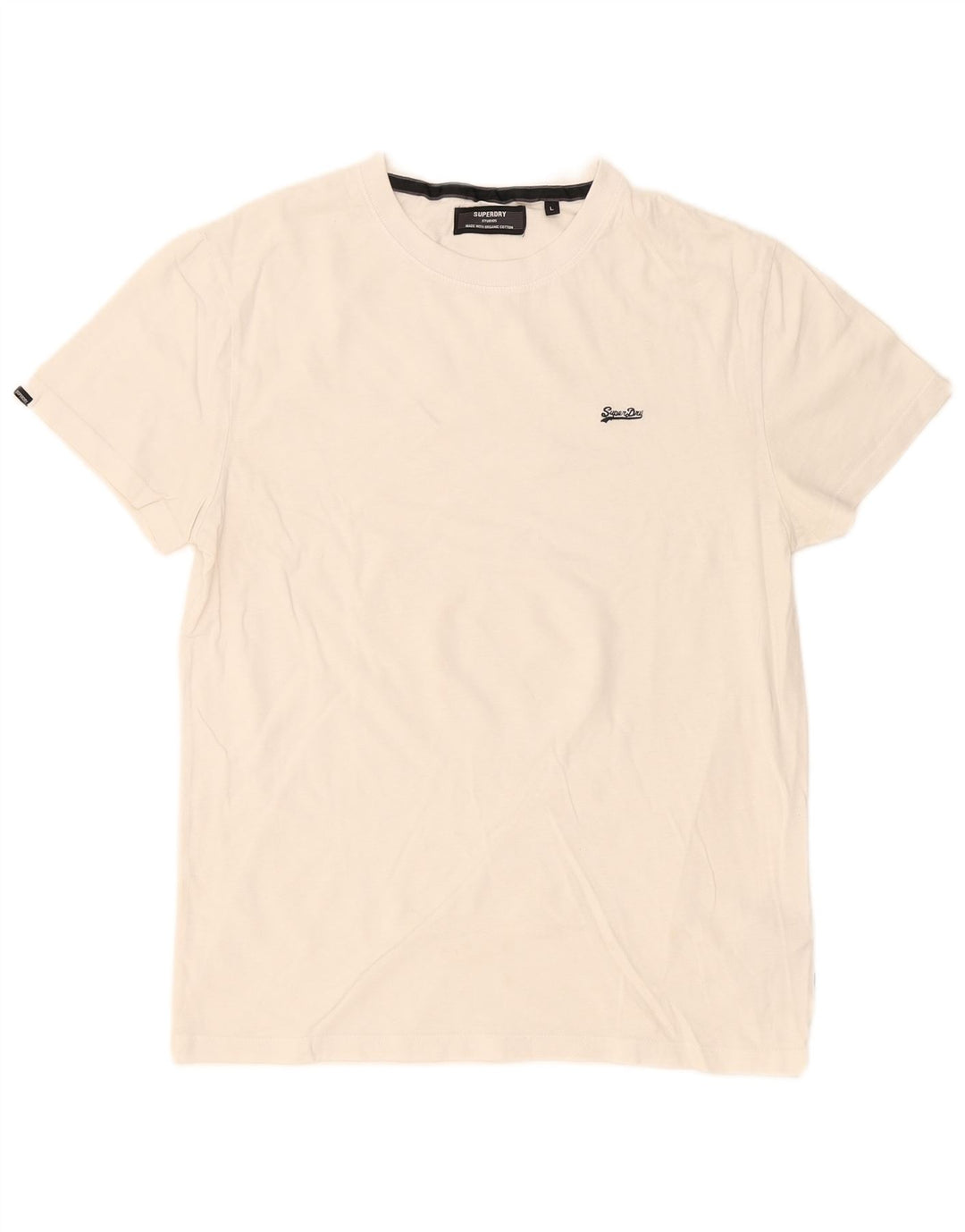 Męski T-shirt Superdry, duży, biały, bawełniany