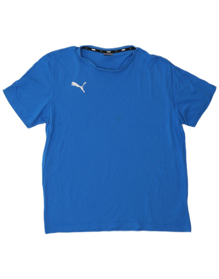 Męska koszulka T-shirt PUMA XL, niebieska, bawełniana