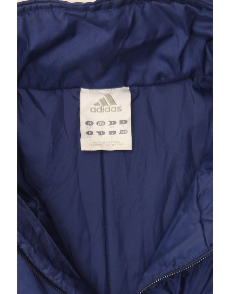ADIDAS Mens Windbreaker Jacket UK 38/40 Medium Navy Blue Nylon Vintage Adidas and Second-Hand Adidas from Messina Hembry 