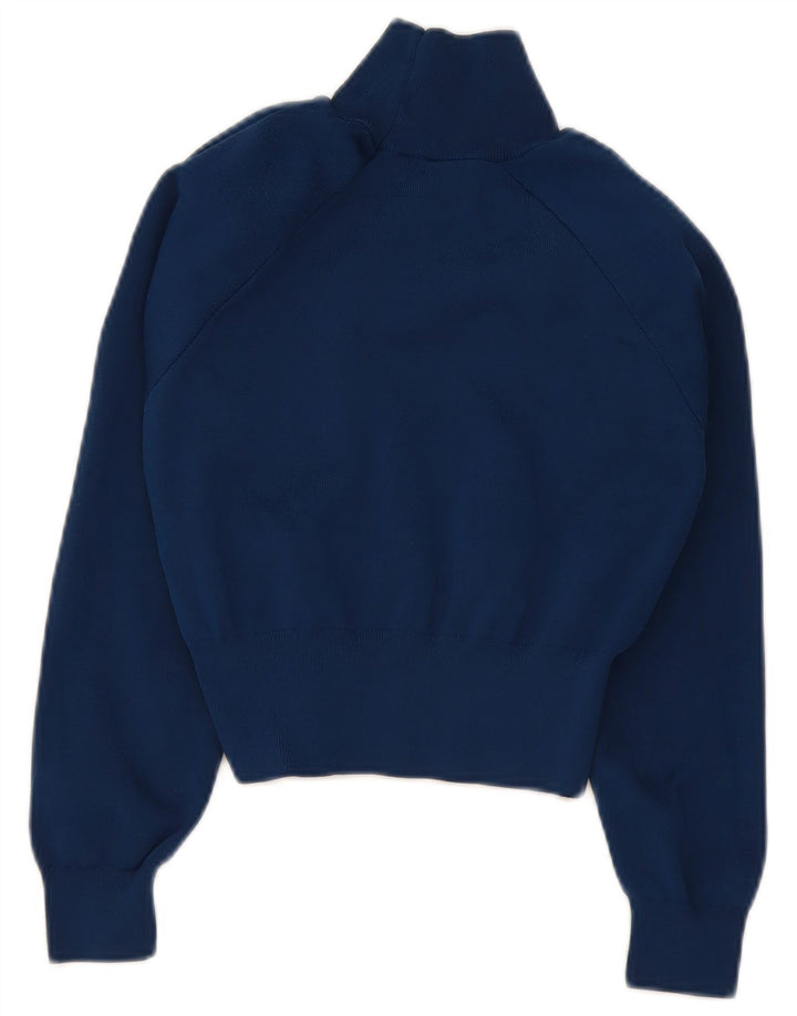 Damski sweter z golfem Zara, UK 10, mały, granatowy, poliester
