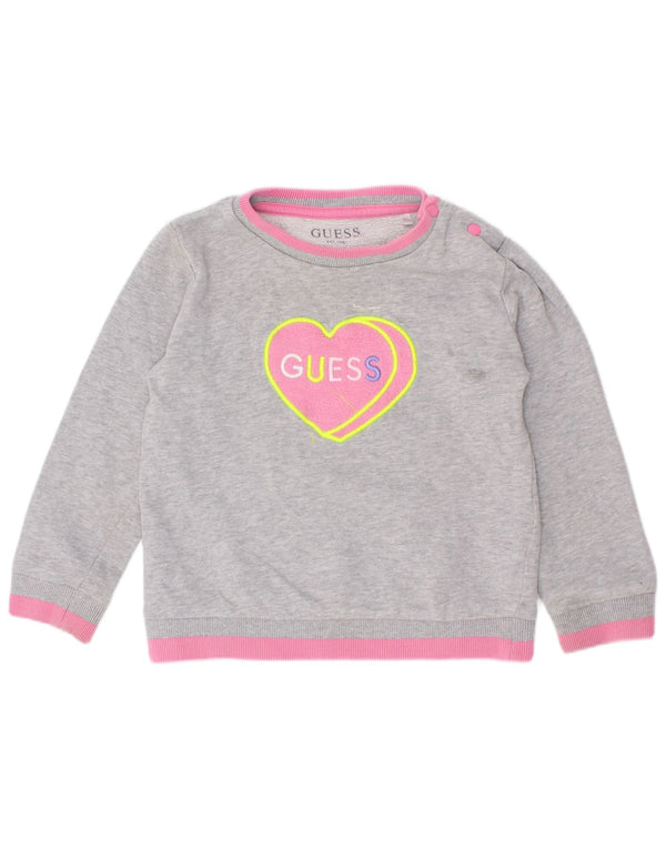 Bluza Guess Baby Girls z grafiką, 18-24 miesięcy, szary, blok kolorów