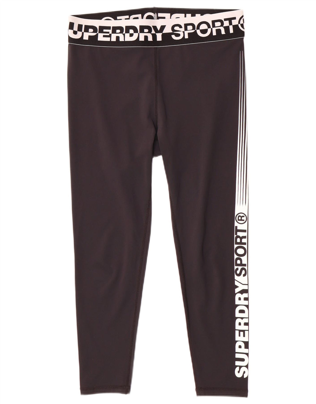Damskie legginsy Superdry Graphic Crop UK 16, duże, czarne