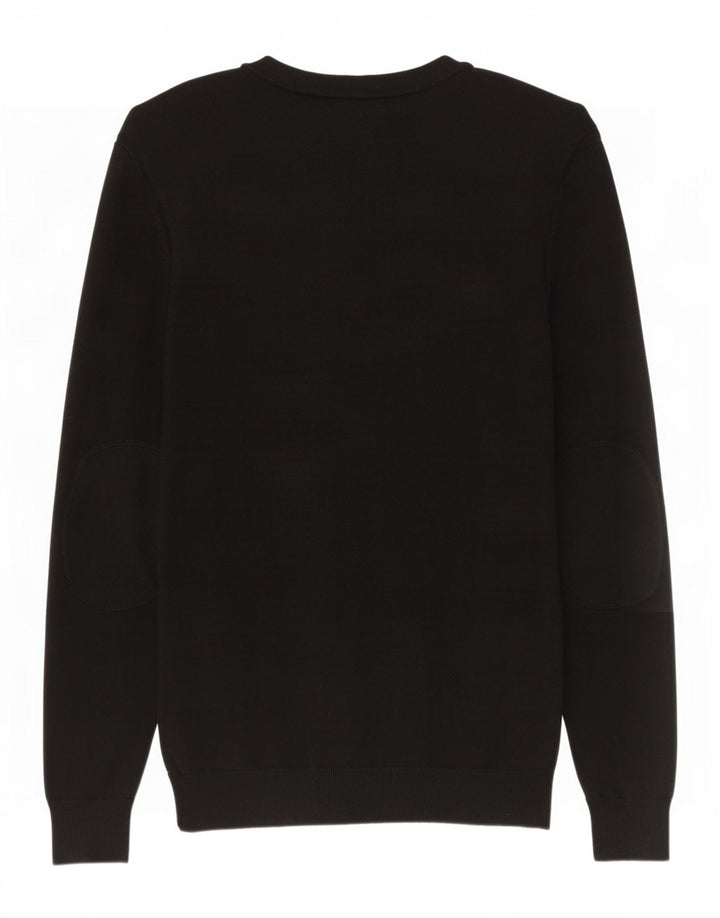 Męski sweter kardigan Jack & Jones, średni czarny, bawełniany