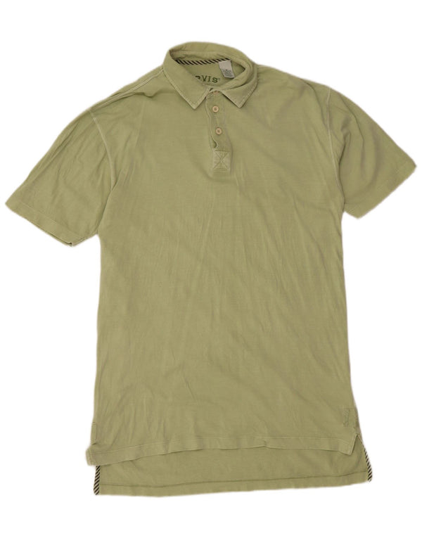 ORVIS Mens Polo Shirt Medium Green Cotton