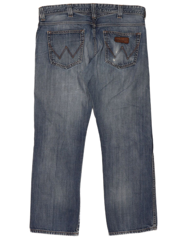 Męskie jeansy Wrangler Clyde Straight W36 L30 Niebieskie bawełniane