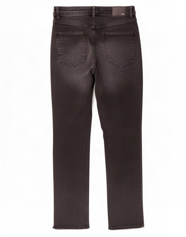 Zara Womens Straight Jeans EU 38 Small W28 L26 Grey