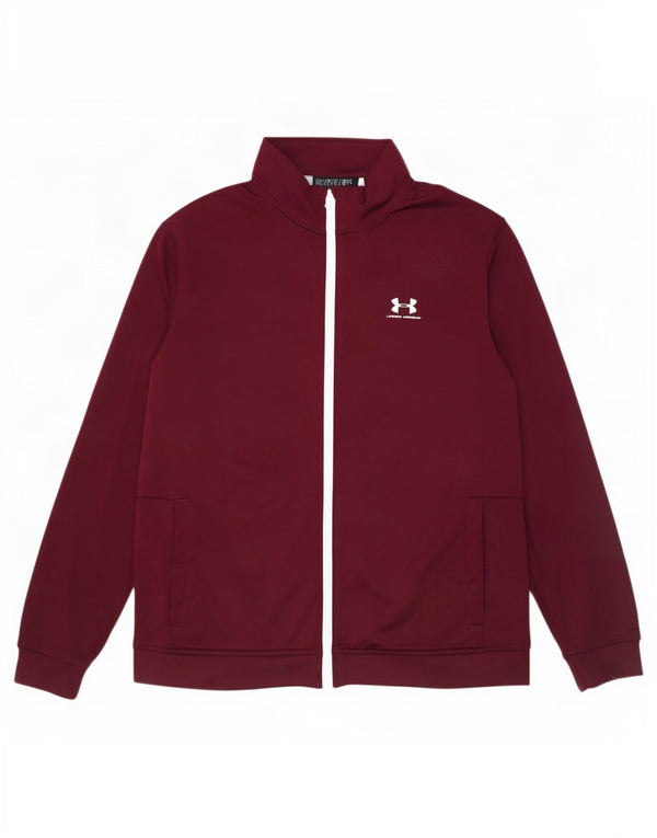 Męska kurtka dresowa Under Armour XL, bordowa, poliestrowa