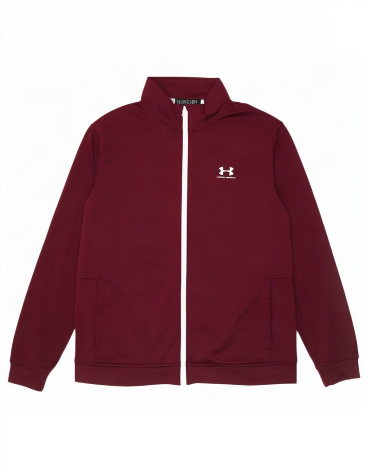 Męska kurtka dresowa Under Armour XL, bordowa, poliestrowa