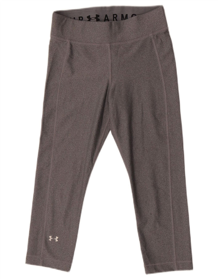 Damskie legginsy Capri Under Armour UK 10, małe, szare, poliestrowe