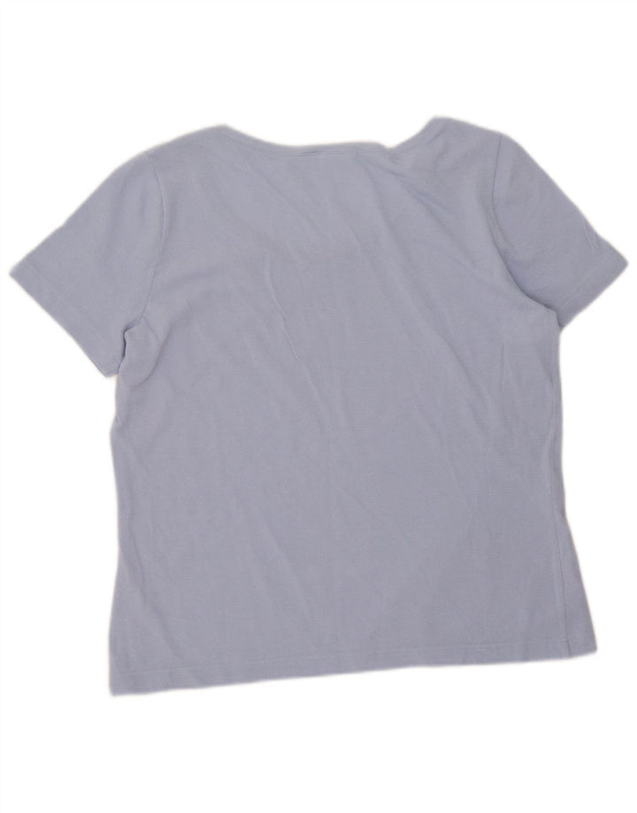 T-shirt damski Lacoste, rozmiar 44, duży, niebieski, bawełniany