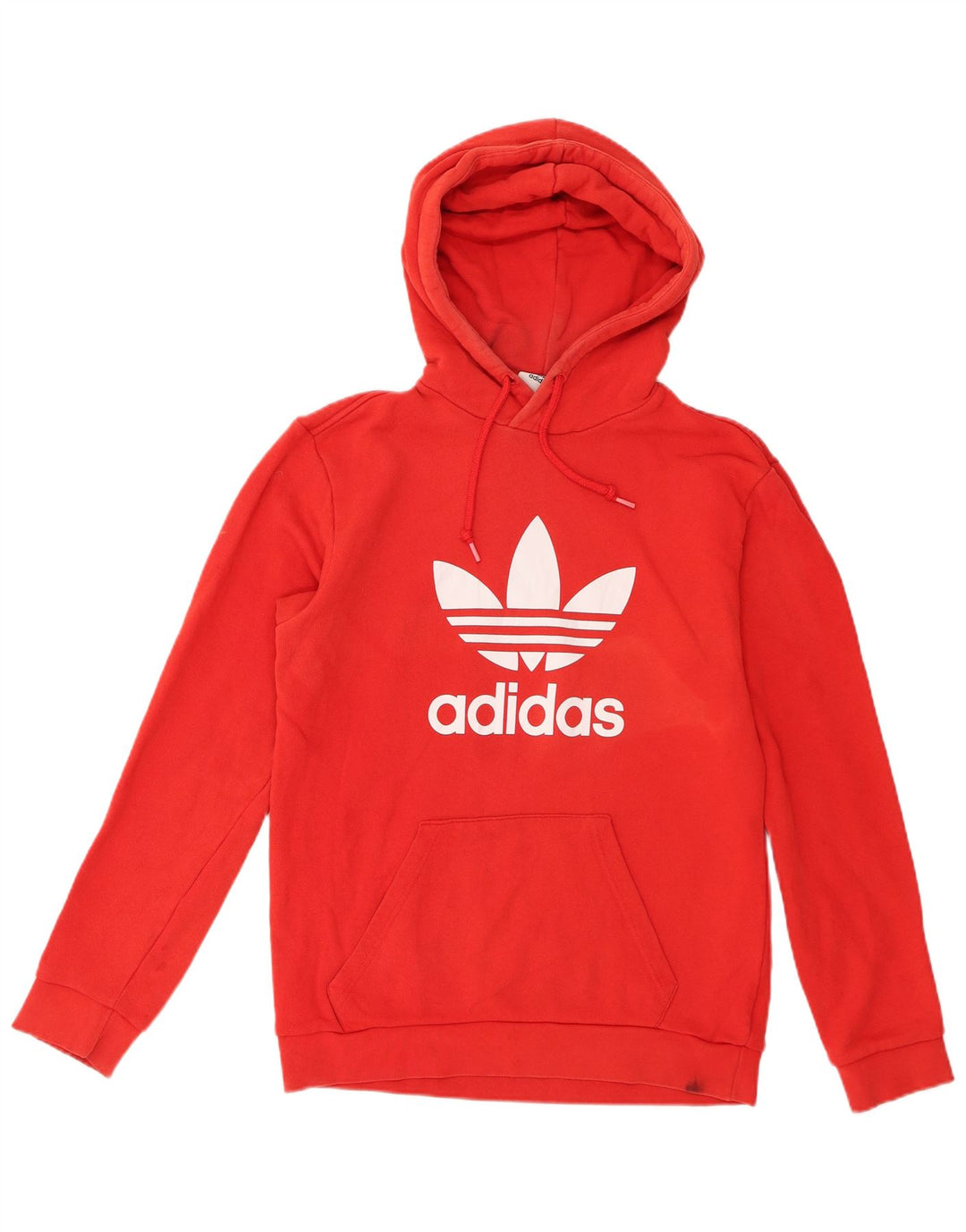Męska bluza z kapturem Adidas Graphic, średnia czerwona, bawełniana
