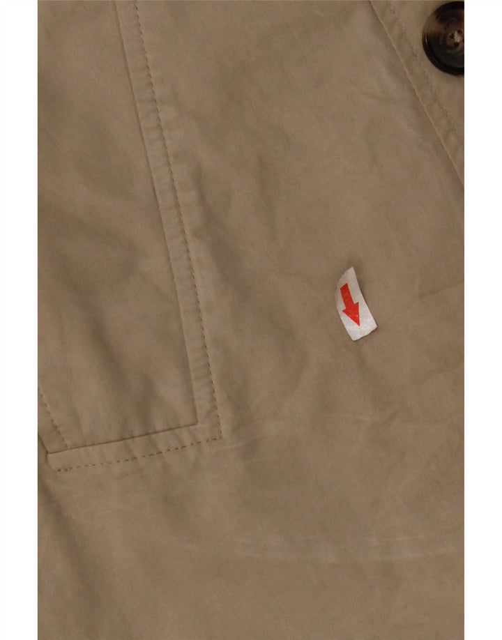 Damski trencz oversize Zara UK 10 Small Beżowy poliester