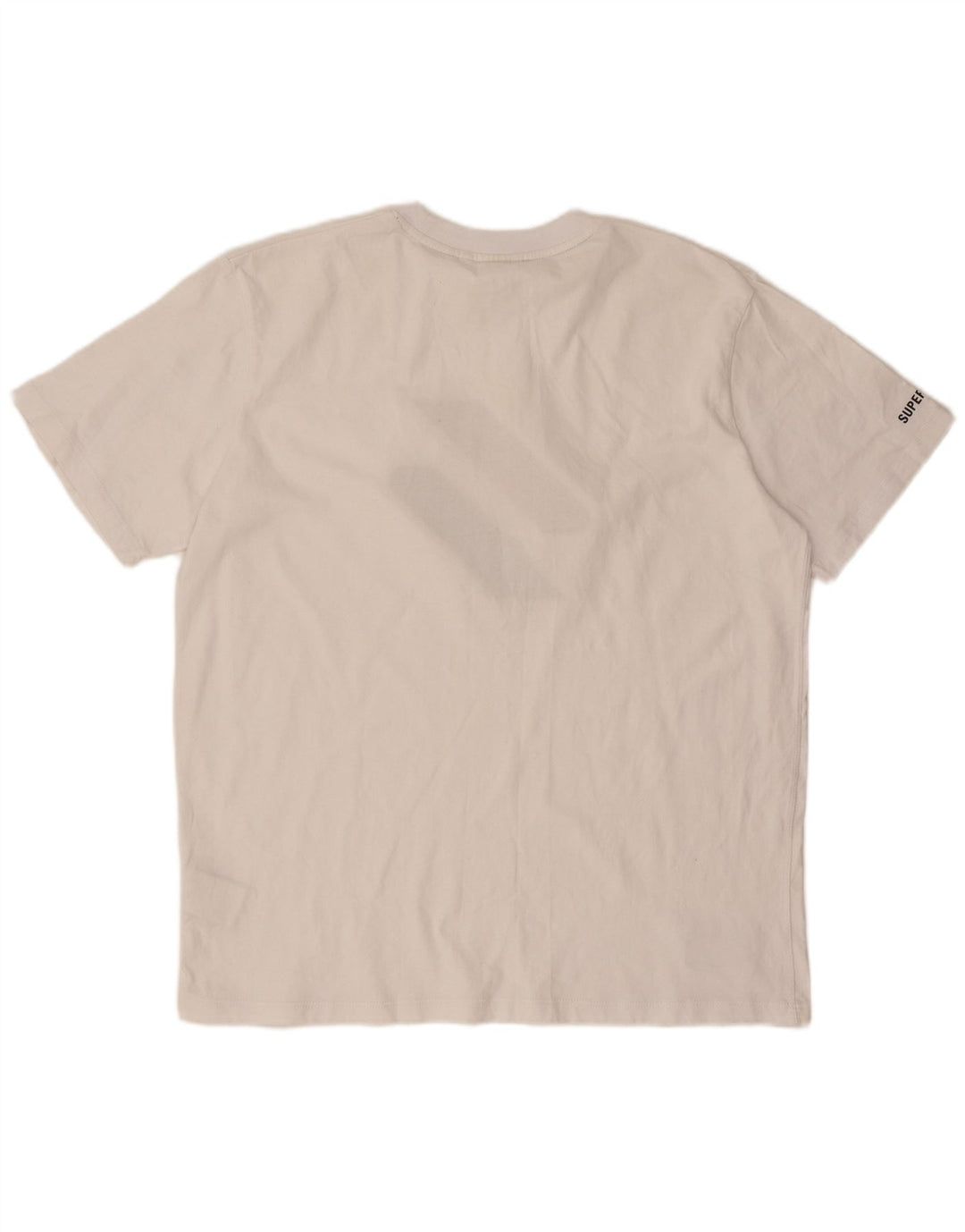 Męski T-shirt z grafiką Superdry, duży, biały, bawełniany