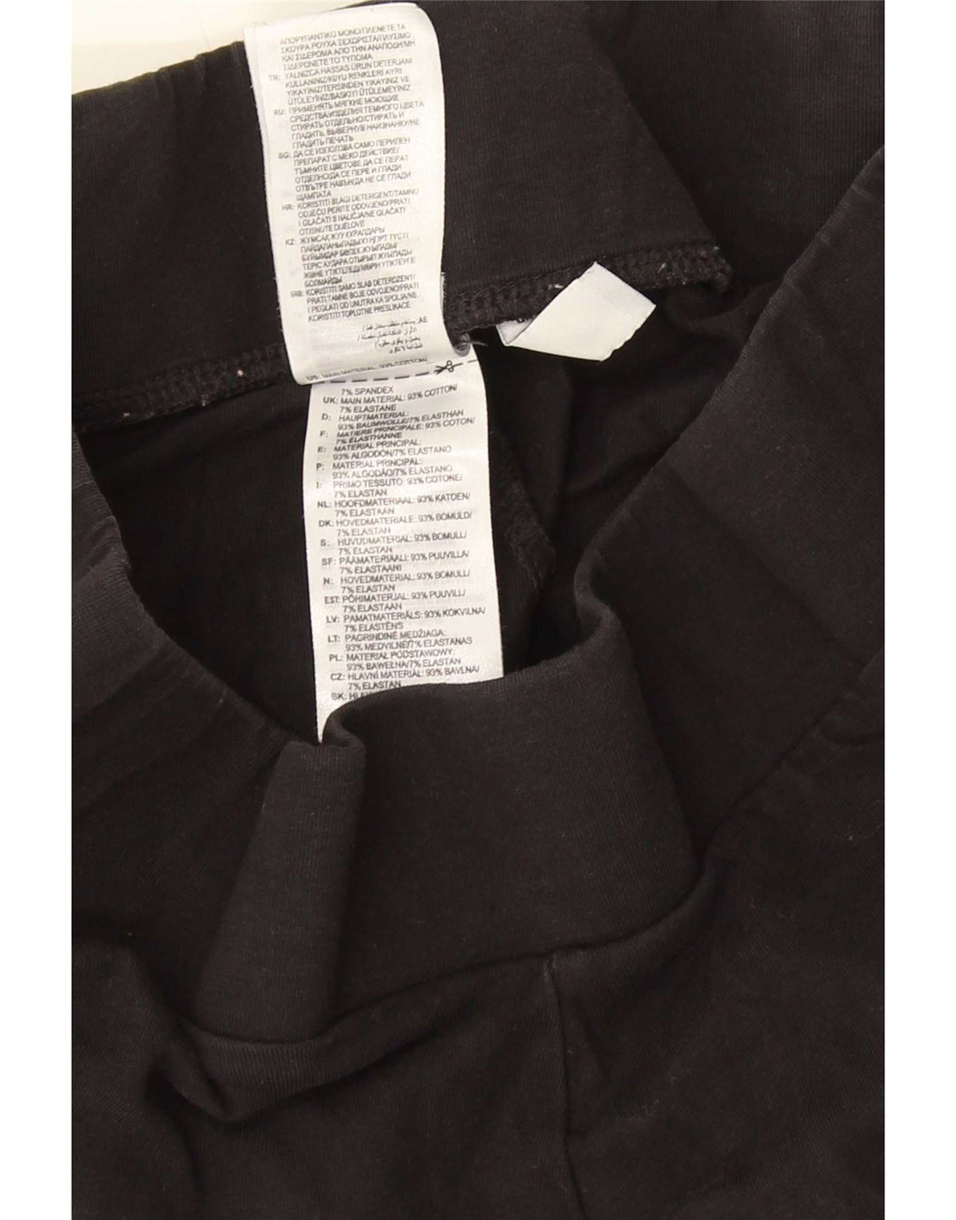 Legginsy damskie Adidas UK 12, średnie, czarne, bawełniane