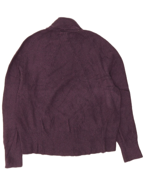 Damski sweter oversize z golfem John Lewis UK 10, mały fiolet