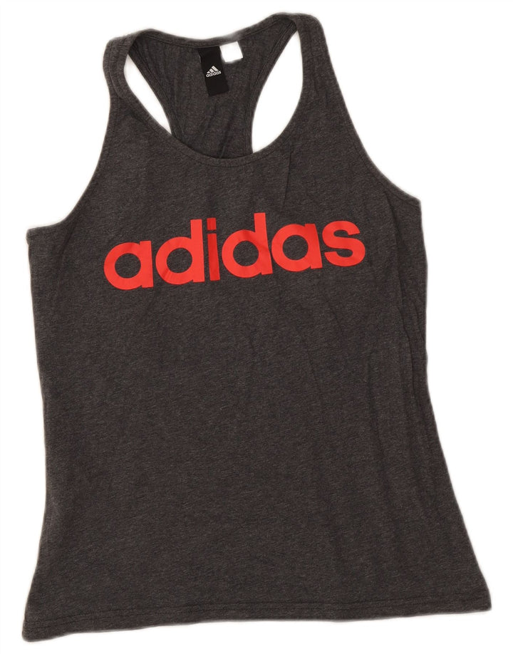 Damska kamizelka graficzna Adidas Top UK 8 Small Grey Flecked