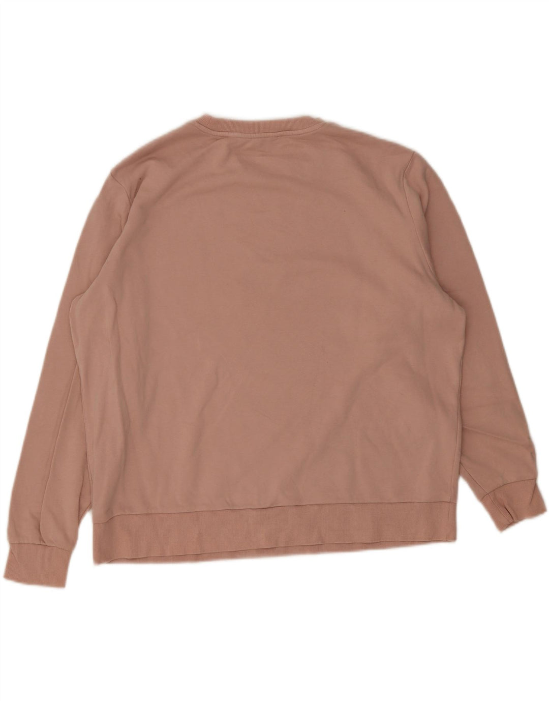 Marks & Spencer Damski sweter oversize UK 16, duży, różowy, bawełniany