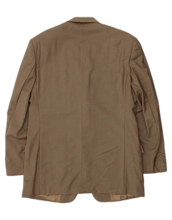 PIERRE CARDIN Mens 3 Button Blazer Jacket UK 40 Large Beige New Wool Vintage Pierre Cardin and Second-Hand Pierre Cardin from Messina Hembry 