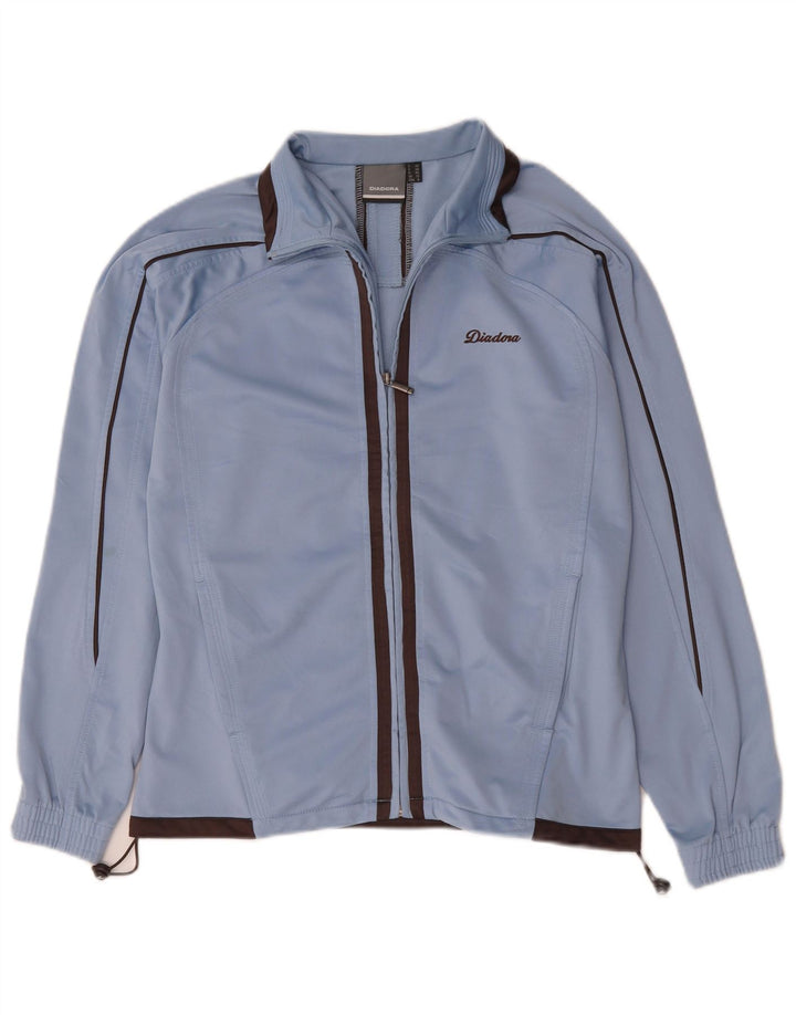 Damska bluza dresowa typu oversize Diadora UK 10, mała, niebieska, poliester