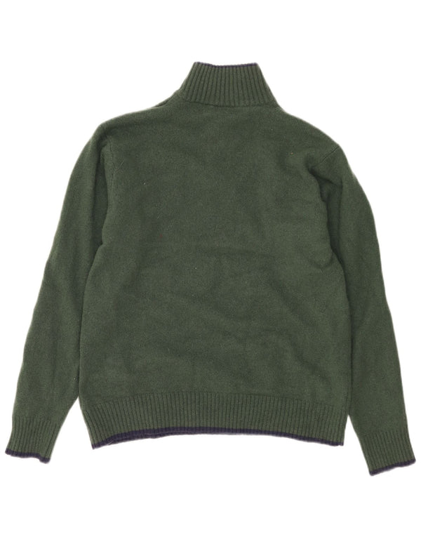 FILA Damski sweter z zamkiem błyskawicznym UK 18 XL Khaki Lambswool