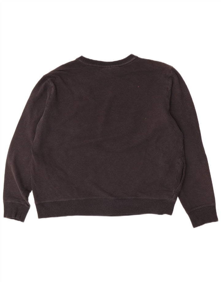 Damski sweter oversize Fila UK 16, duży, czarny, bawełniany
